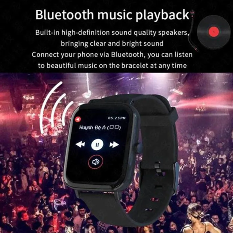 Мобильный телефон bluetooth Смарт часы музыкальный проигрыватель пульсометр
