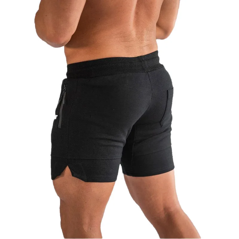 running shorts zipper pocket workout shorts men bodybuilding jogging quick dry men leggings short Breathable yoga Shorts gym