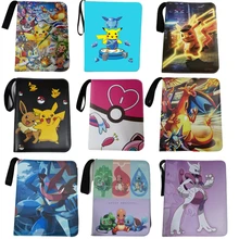 Bolsa de colección de dibujos animados de pokemon, libro para almacenar tarjetas, juegos de cartas, regalos de Navidad, juguetes para niños, 200 400