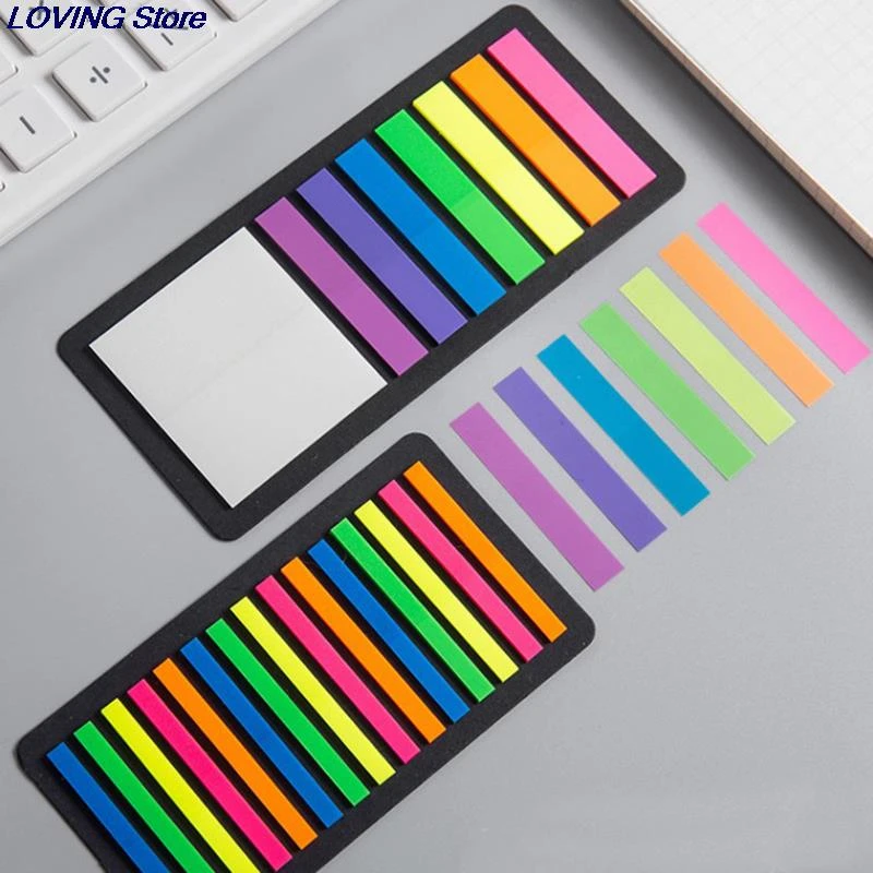 Transparent Planner Stickers Index Flags Sticky Note Fluorescent Index Tabs 
