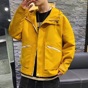 

Zipper Soild Mandarin Collar Varsity Jacket Men Fashion Casual Printed Letter Patchwork Embroidery Pleated Clothing 2020 J2932