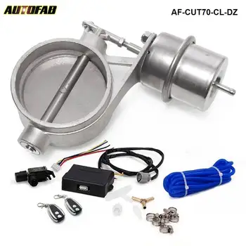 

Exhaust Control Valve Set With Vacuum Actuator CUTOUT 70mm Pipe CLOSE STYLE with Wireless Remote Controller AF-CUT70-CL-DZ