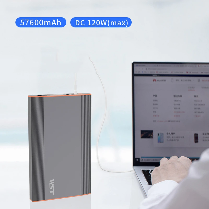US $129.99 Power Bank 57600mAh PD 60W Powerbank For Notebook Laptop Portable Mobile Phone Charger For iPhone 12 Samsung S9 Tablet Poverbank