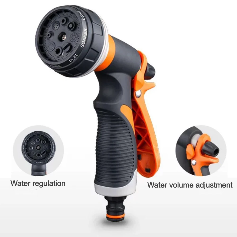 Watering water gun lawn hose tool hand-held car wash water gun durable multi-purpose garden spray high pressure sprinkler