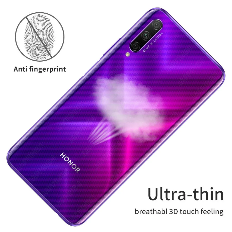 5 шт. защитная пленка из углеродного волокна для задней панели huawei Honor 9X8X10 Lite 10i View 20 Play Nova 5 5i Pro P Smart
