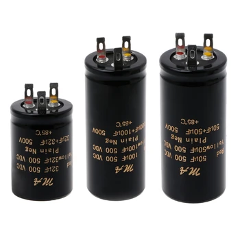 

100+100uf,50+50uf,32+32uf,500V Audio Electrolytic Double Amplifier Capacitors Q6PA