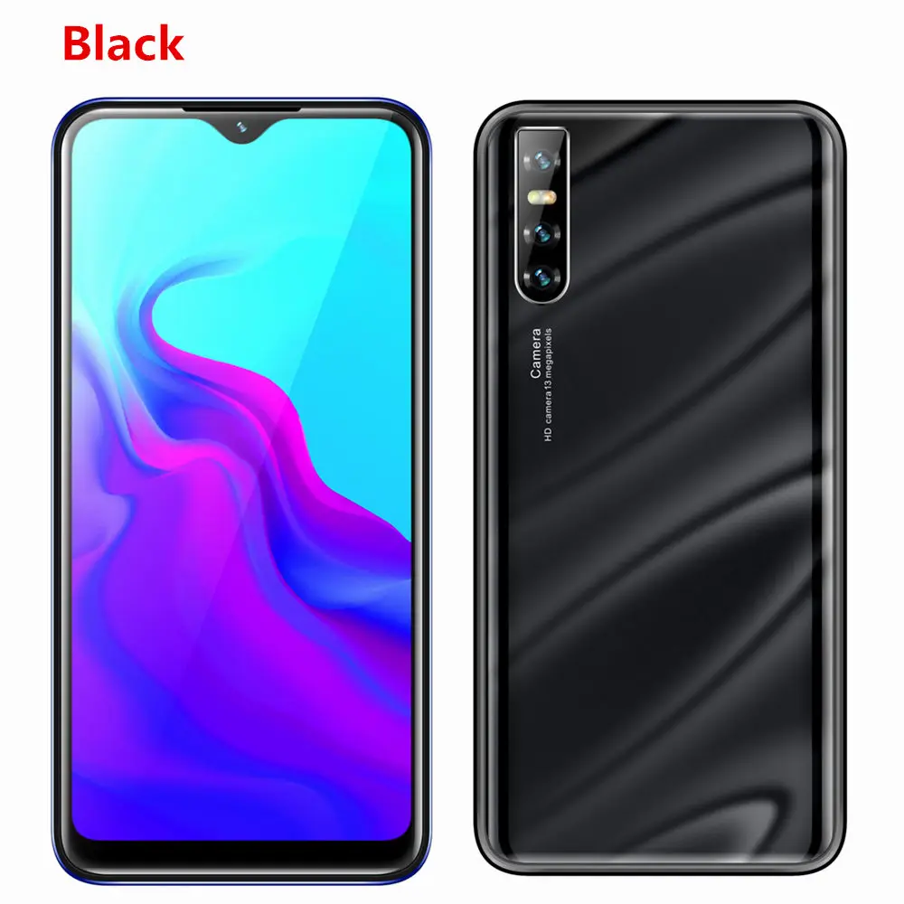 Flash sale Black A2 смартфоны, экран капли воды, 6,26 дюймов, 4 Гб ОЗУ, 64 Гб ПЗУ, четыре ядра, 13 МП, распознавание лица, разблокированный, android, мобильные телефоны, дешевые, celulares - Цвет: Flash sale Black