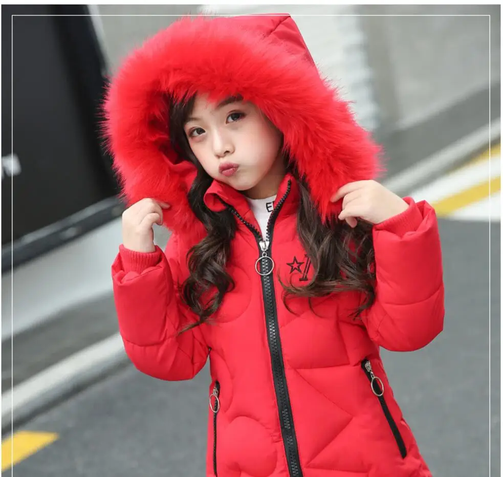 Милые зимние куртки для девочек; коллекция года; модное пальто для девочек с рисунком Минни; теплая плотная верхняя одежда с капюшоном для маленьких детей; детские парки