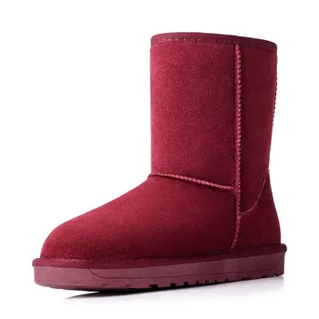 

BUYINIAO 2019 Classic Women Boots Mid-Calf Down Boots Female Warm Boots Ladies Snow Boots Girls Winter Shoes Women Botas Mujer