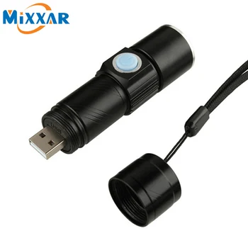 

ZK20 LED Flashlight Mini USB Rechargeable CampingTorch EDC Flashlamp Lantern Emergency Light Zoomable Built-in Battery