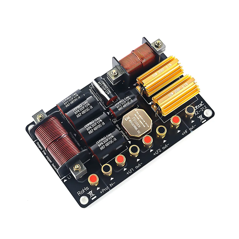 AIYIMA 800W 1000W 2 Way Crossover Audio Stage Sound Speaker Tweeter Bass Frequency Divider DIY Professional Filter | Электроника