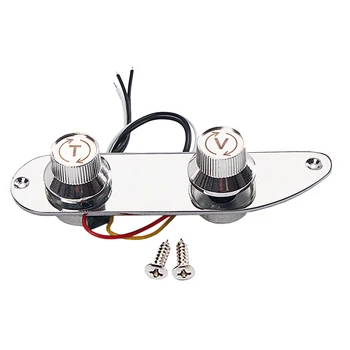 

Metal Wired Control Plate Chrome for Precision Bass 51 PB Guitar Accessory