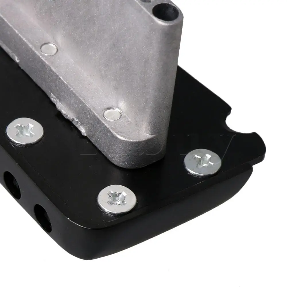 Yibuy Black Zinc Alloy Irion 6-String Electric Guitar Bridge Musical Part