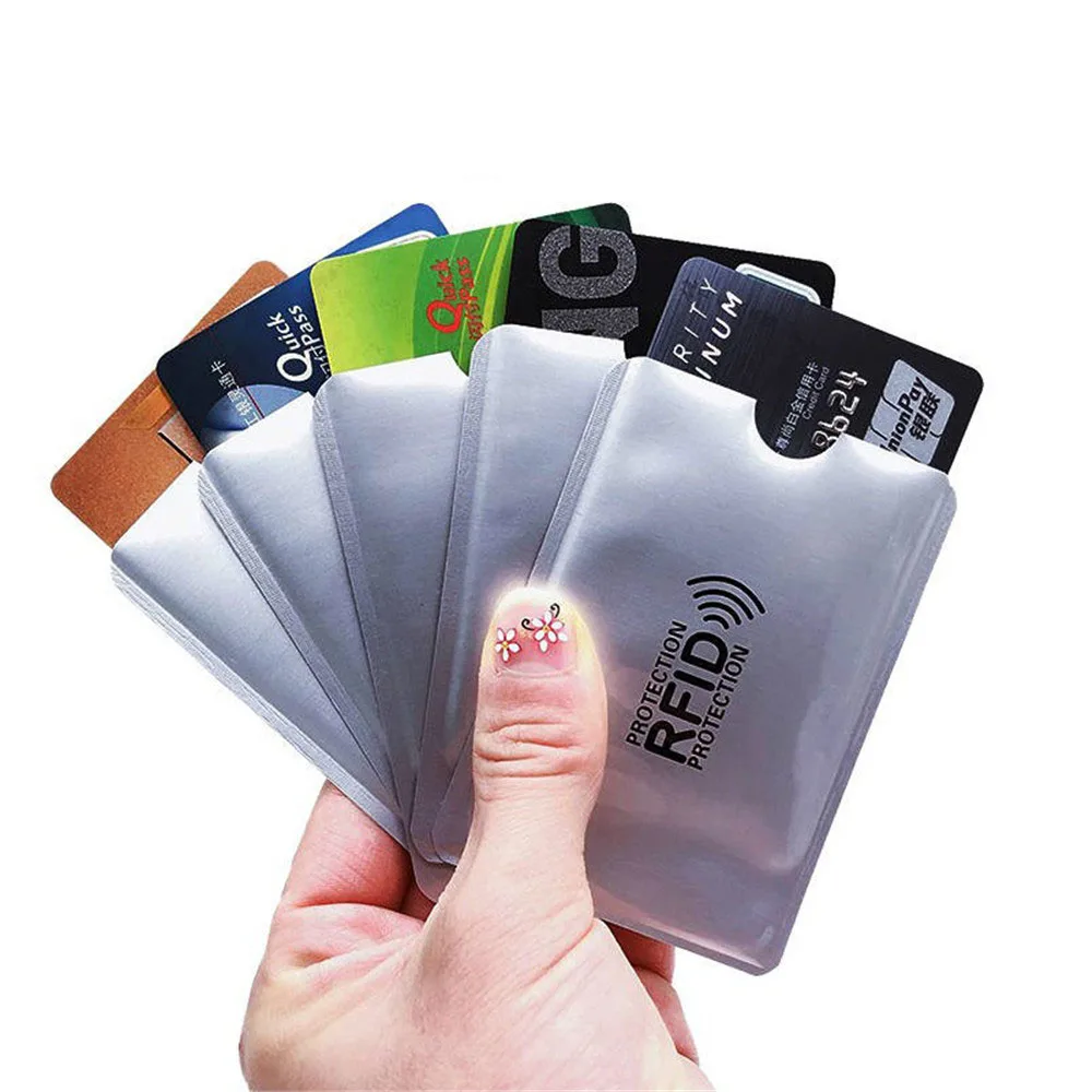 10 шт. RFID экранированный наручный держатель для карт протектор дебетовый