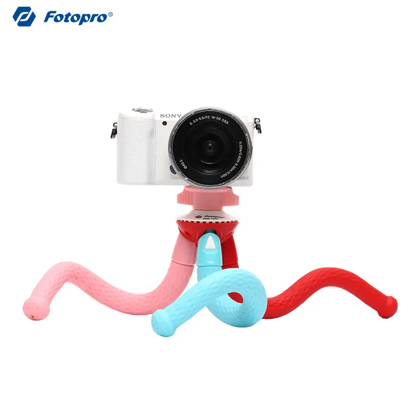 

Fotopro Color RM-100 + Octopus Tripod Live Shaking Voice Network Red Octopus Desktop Creative Holder