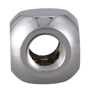 

G1/4 Inner Thread Brass 3-Way Splitter Ball Fitting for Water Cooling Tube Fittings Blk Silver Shiny