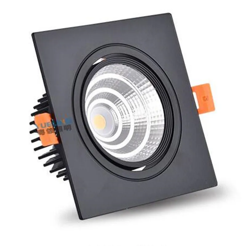 Led Spotlight Ceiling Lamp Recessed LED COB Downlight Dimmable 220V 110V Single double square Led Spot Light led downlight recessed ceiling spotlight ceiling lamps