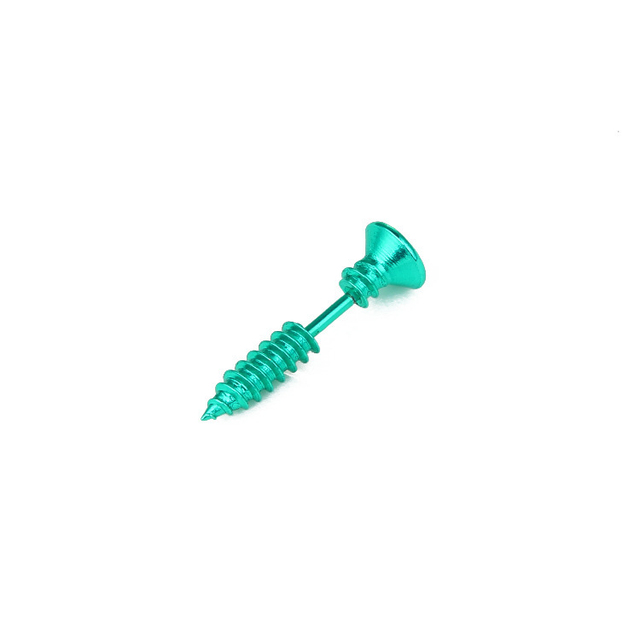 Unisex Punk Rock Stainless Steel Nail Screw Piercing Stud Earrings Novelty Piercing Jewelry Rock Gothic Piercing Jewelry 2pc