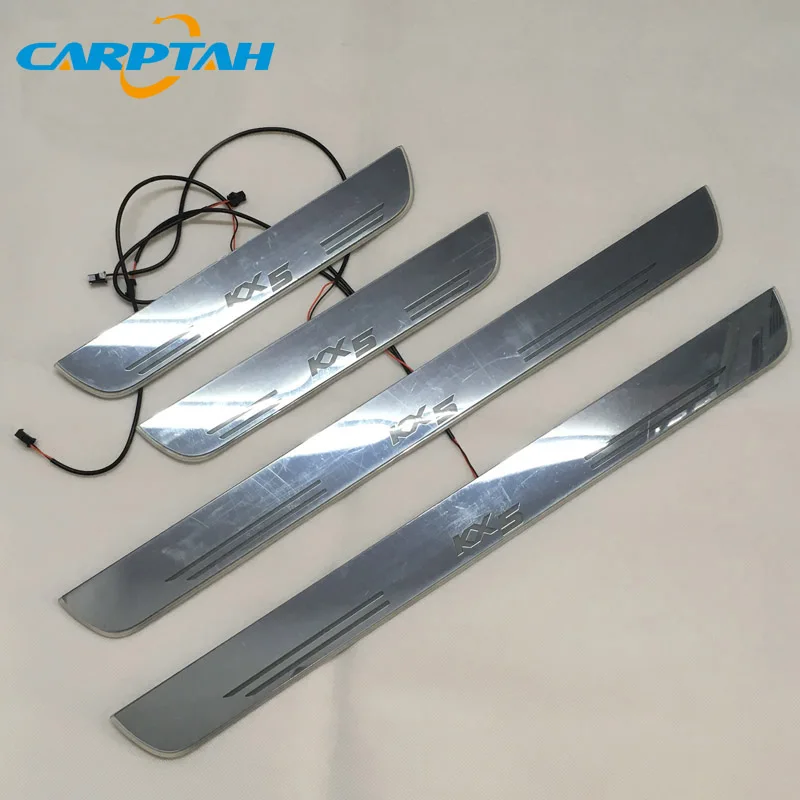 CARPTAH отделка педали автомобиля наружные части светодиодный порог Накладка тропинка динамический стример светильник для Kia Sportage KX5