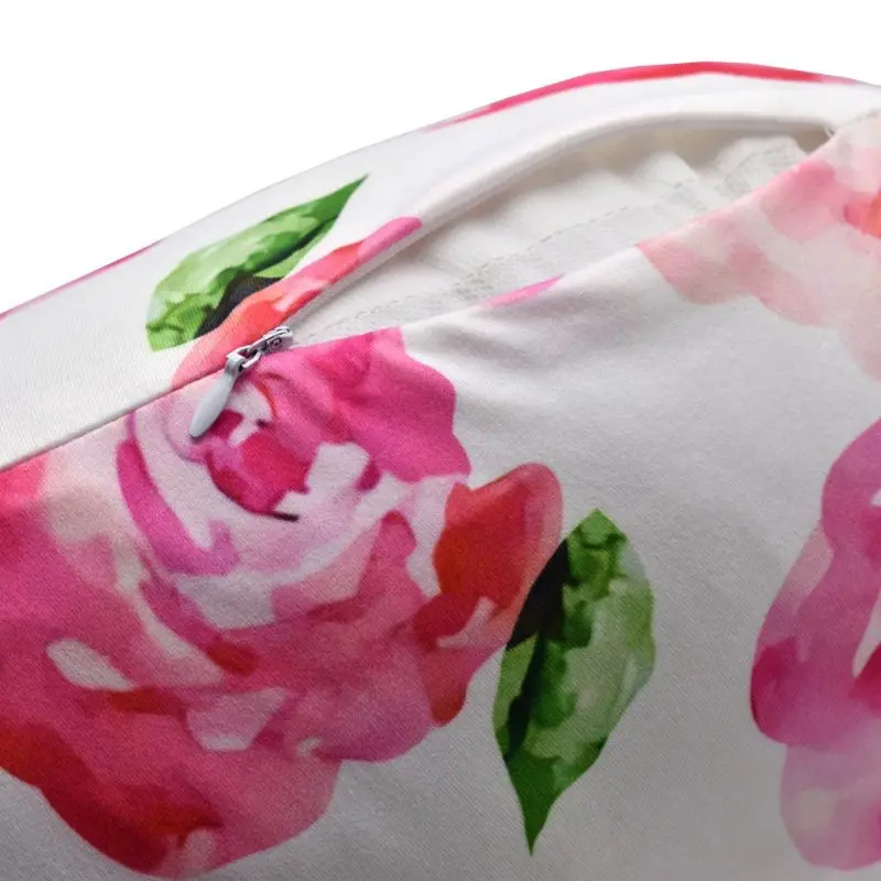 Baby U-shaped Breastfeeding Pillowcase Multi-function Removable Washable Printed Pillow Cover (Just cover)