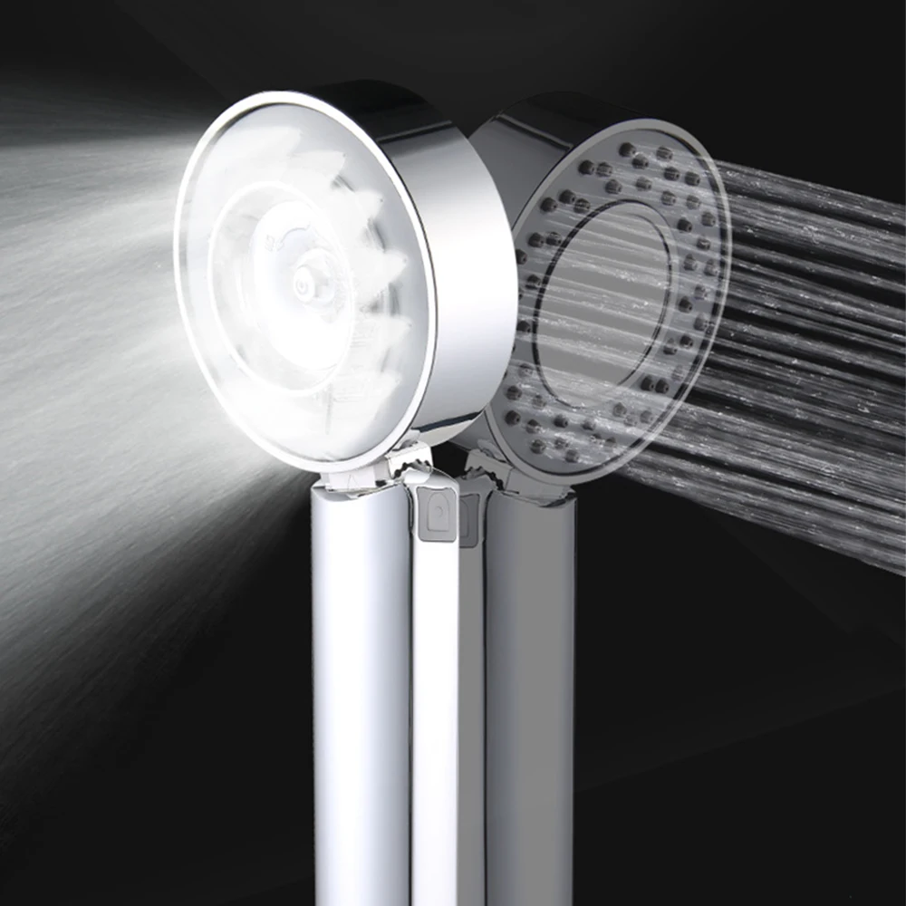 

Bathroom Handheld Shower Head Double Sided Spray High Pressure Shower Head SPA Showerhead Polished Chrome Hand Shower Head Rainy