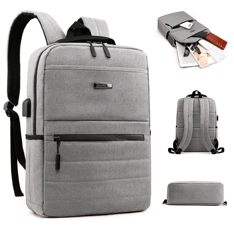

New men's backpack waterproof and wear-resistant nylon backpack multi-functional student bag atmosphere business computer bag