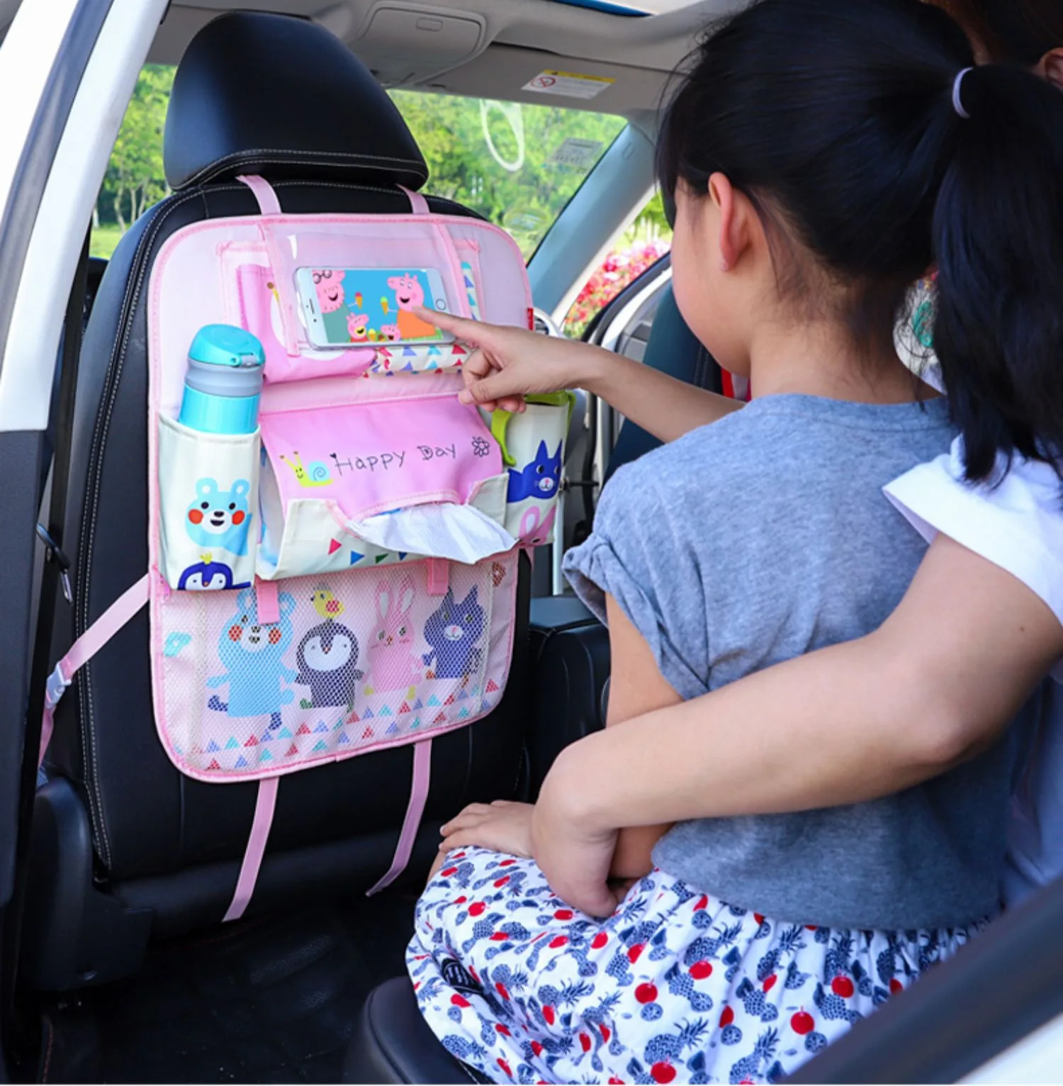Pink Backseat Organizer For Kids