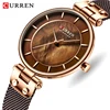 ساعة يد نسائية من CURREN-ساعة كوارتز ، مقاومة للماء ، حزام على شكل شبكة فولاذية ،بتصميم كلاسيكي، نموذج 9056 2