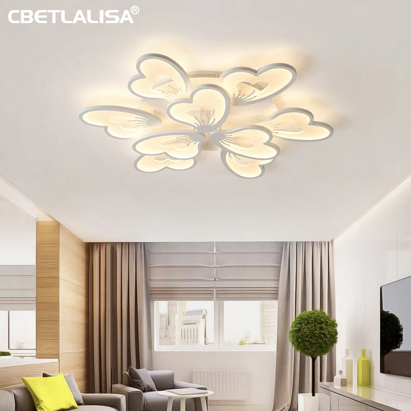 LED светильник для гостиной,столовой,спальни,кухни,украшения дома люкс люстры 220v в форме цветка с пультом гарантия 3год супер