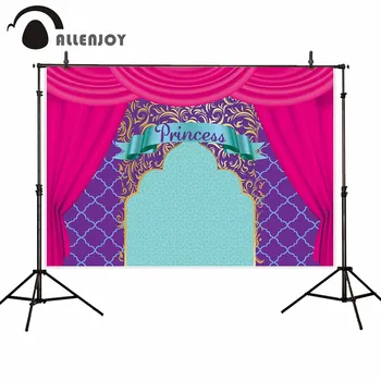 

Allenjoy curtain background princess birthday babyshower photo phones vinyl backdrops for photography studio photozone fabric