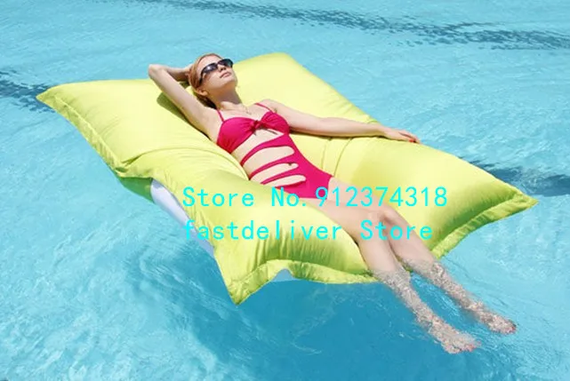 Outdoor Large Swimming Pool Floating Waterproof dirt resistant Bean Bags Seat Cushion cover