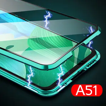 

Luxury Magnetic Adsorption Flip Phone Case For Samsung Galaxy A51 A71 A70 A50 360 3D Back Cover Samsun S10 Plus A 51 Case Magnet
