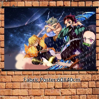 

Anime Poster Demon Slayer Kamado Nezuko Wall Scroll Painting Art Prints Home Room Decoration 60*40