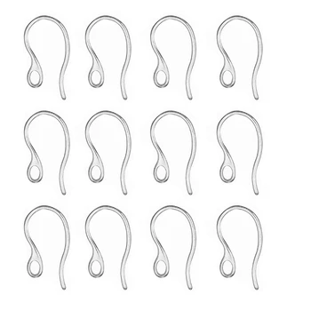 

100Pcs Stainless Steel Earring Hooks with Loop Hole Earring Wire Ear Findings For Jewelry Making DIY Jewellry Making