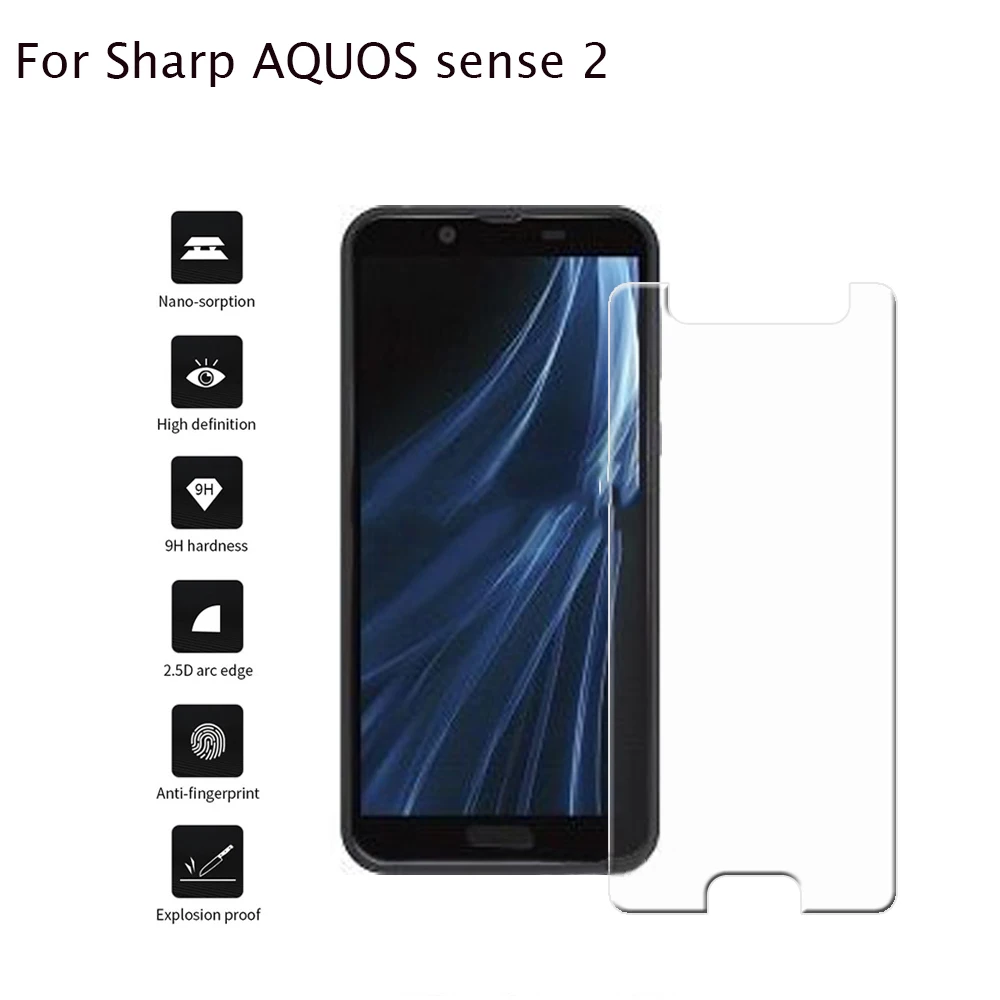 2 шт. для Sharp Sense 2 Z2 Z3/P1 чехол из закаленного стекла Защитная пленка для экрана Защитная пленка для Sharp Z3 Z2 стекло для мобильного телефона - Цвет: For-Sharp-Sense 2