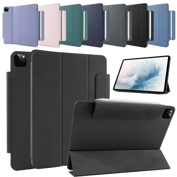 

For iPad Pro 12.9 4th Generation 2020 Case PU Flip Magnetic Smart Case For iPad Pro 11 2020 2th Gen Cover With Pencil Holder