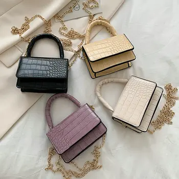 

Summer ins chain messenger mini bag female 2020 new fashion net red mini portable small square bag