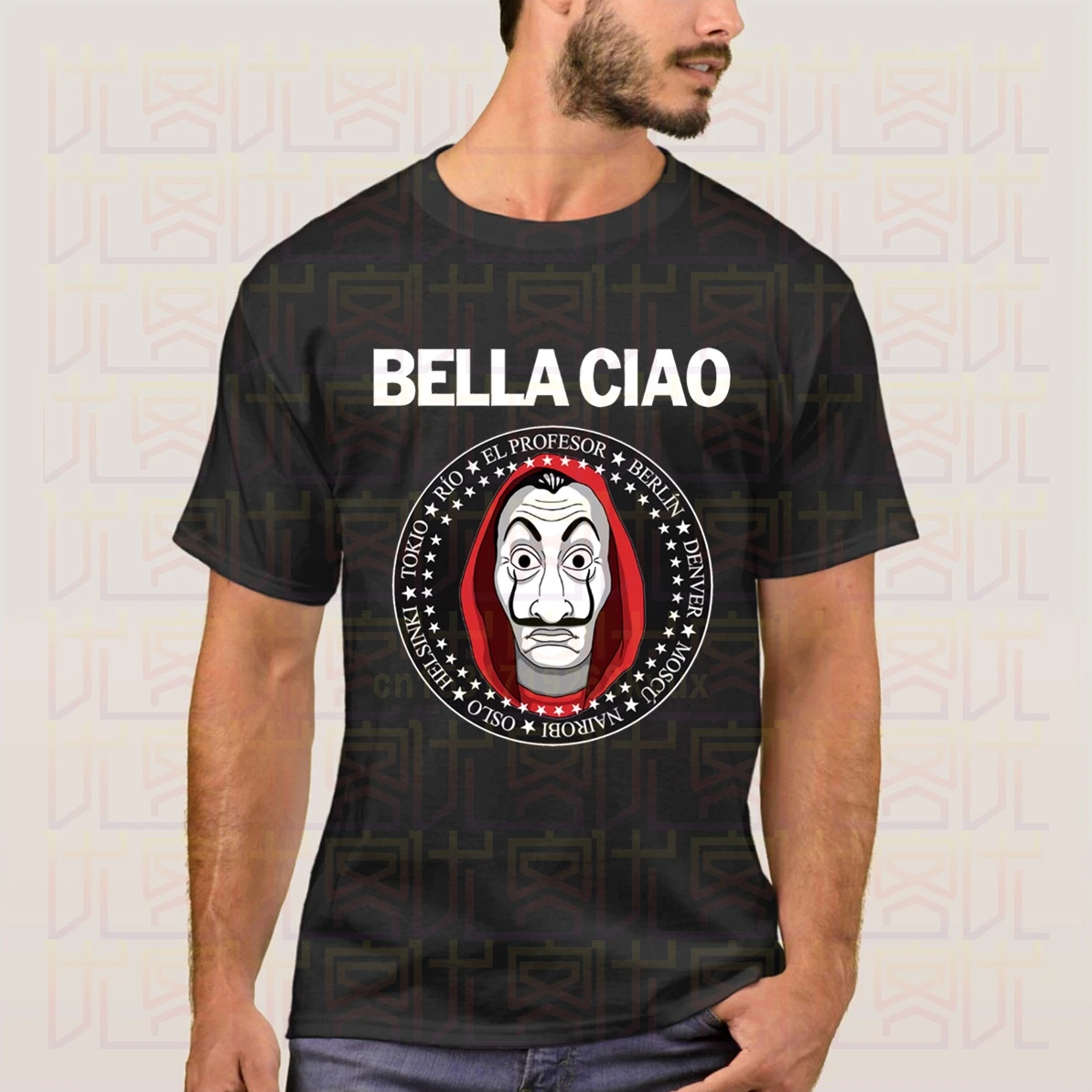 Newest 2020 Summer La Casa de Papel Bella Ciao Logo 100% Cotton Crewneck Popular T Shirt Homme Tops Tees S-4XL | Мужская одежда