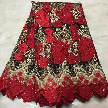 

african french tulle lace fabric with stone embroidery african cord guipure lace 5yards nigerian lace fabrics for wedding WD-C21