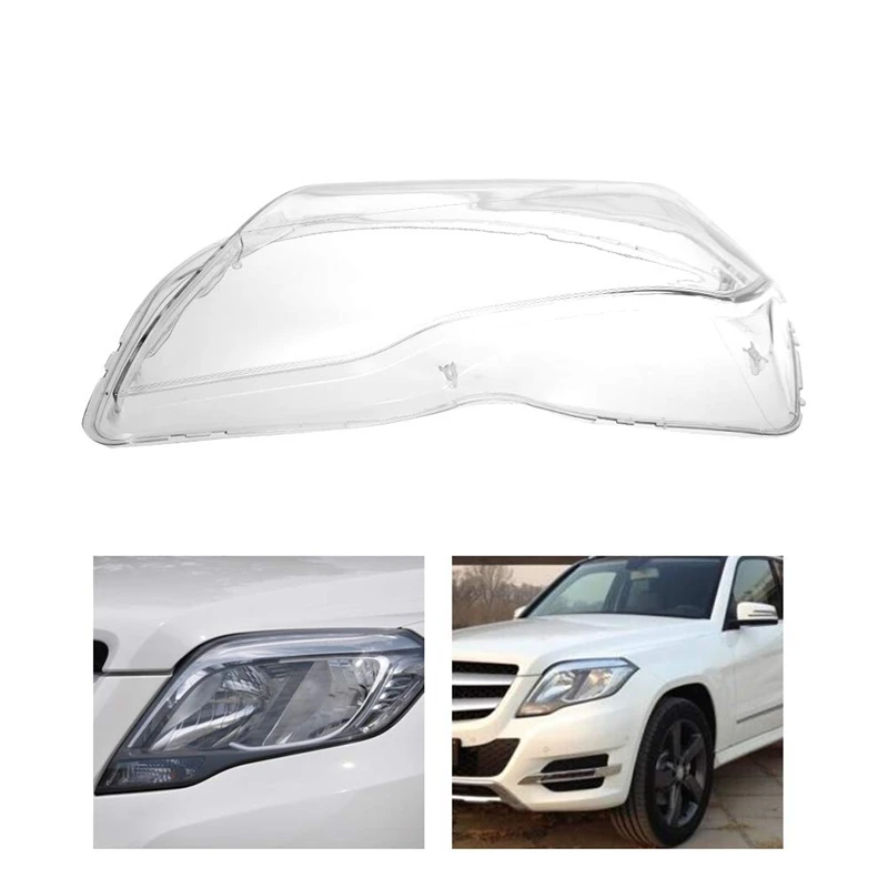 Car Front Headlight Head Light Lamp Clear Lens Cover Front Headlamp Plastic Shell for Mercedes Benz GLK200 GLK260 GLK300 2013-20