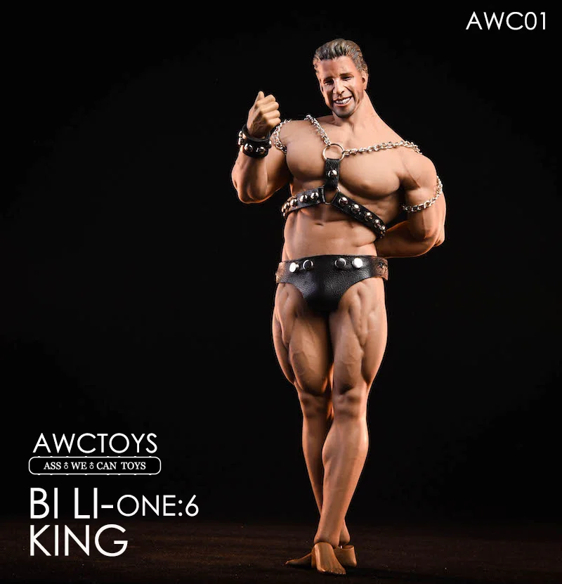 Коллекционные 1/6 весы полный набор AWCTOYS AWC01 Bi Li King Head Набор для лепки и одежды для 1" M35 Muscler Мужской Корпус