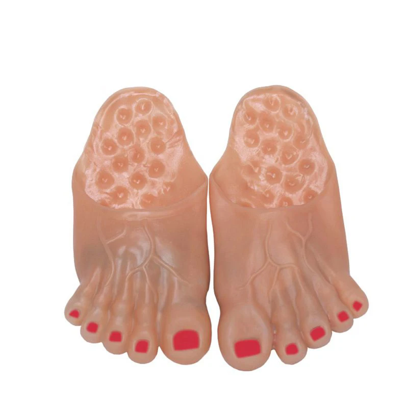 

Colorful Party Supplies April Fool Day Bigfoot Silicone Slippers ForApril Fools Day Halloween Dress Up Props Festive New Arrival