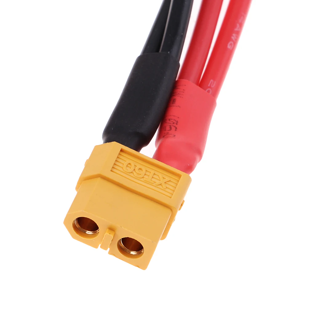 2pcs XT60 Male to Female Y Splitter Adapter for RC Car Plane or Boat Battery
