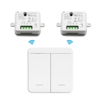 

Tiny RF Receiver Wireless Wall Switch Remote Light Switches 1 Gang 2 Gang 10A Easy to Hide Durable 10 years No WiFi