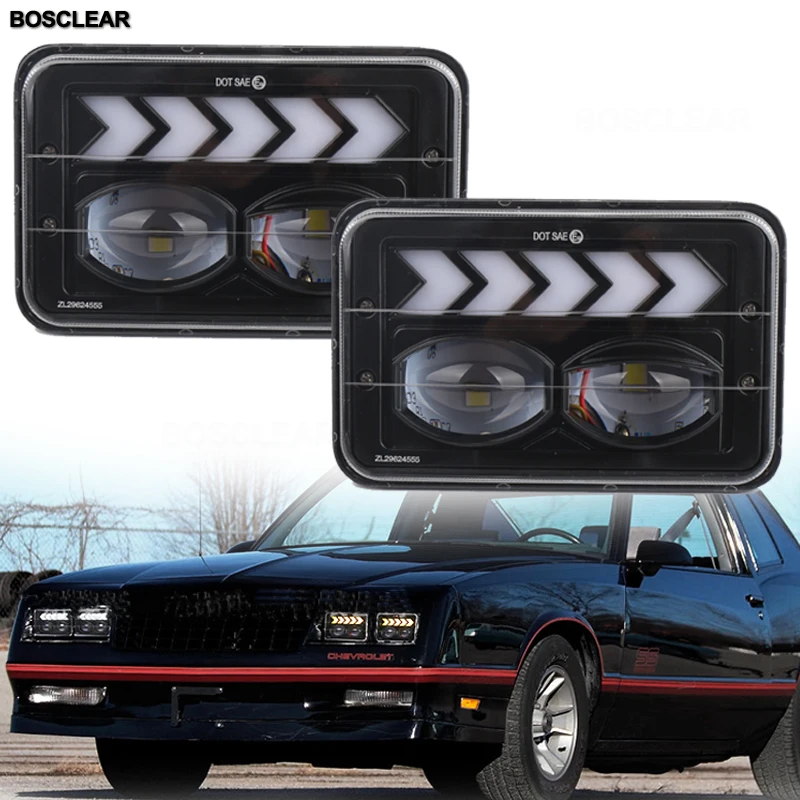 

4x светодиодный ные фары, морские светодиодные фары для Kenwort Ford Mustang1979-86 Nissan 720 1980-86 Probe93-97 Maxima82-84