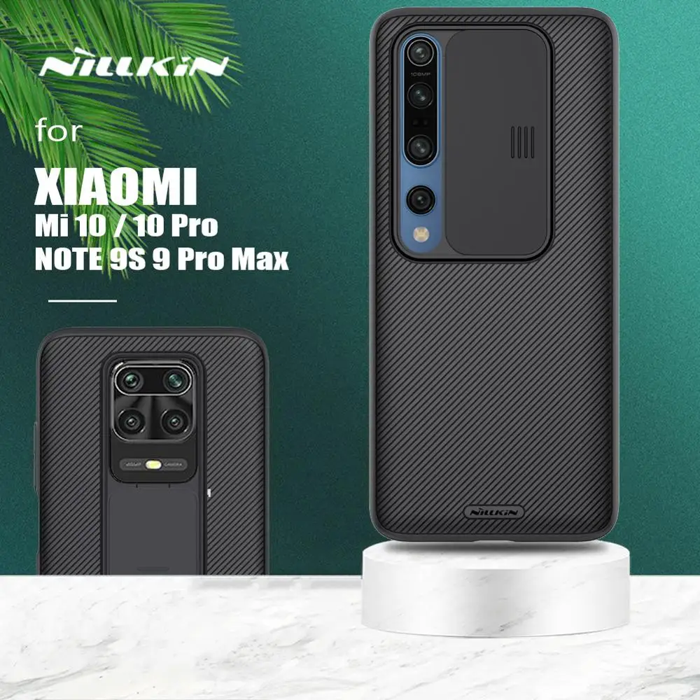 Для Xiaomi Poco X3 NFC Redmi Note 9S 9 Pro Max чехол Nillkin CamShield слайд камера крышка для Mi 10T Lite 10 5G