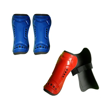 

2Pcs Blue / Red Durable New 1 Pair Competition Pro Soccer Shin Guard Pads Shinguard Protector