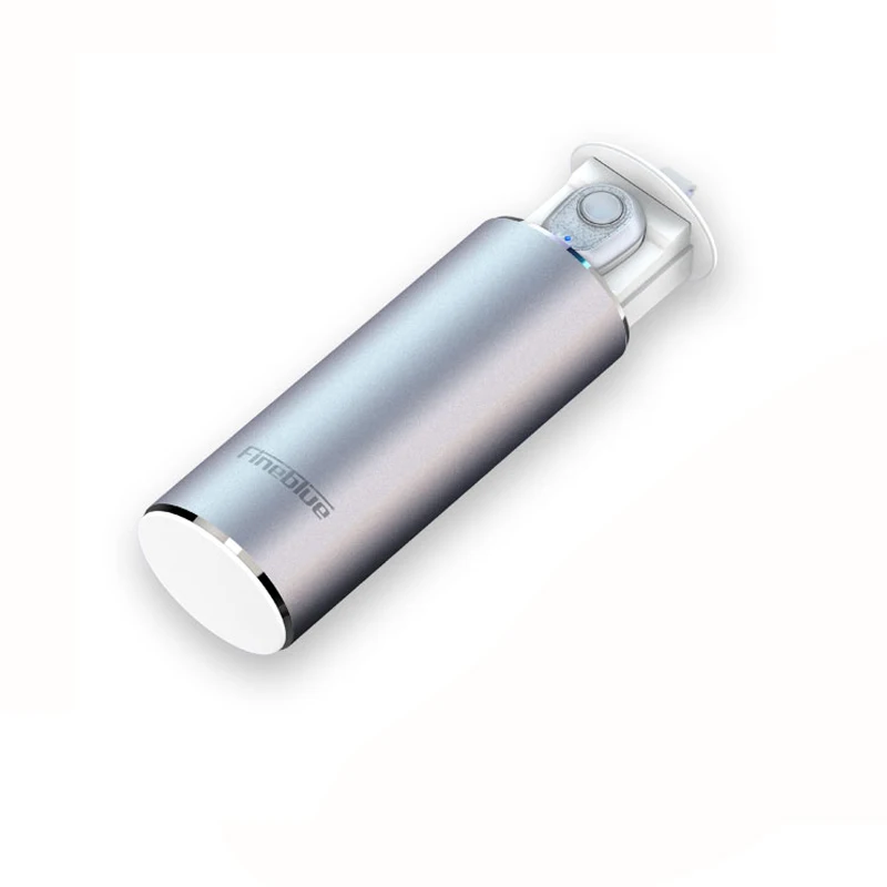 FineBlue X9 PLUS Bluetooth гарнитура 5,0 двойной ремень зарядка металлическая коробка bluetooth-гарнитура спортивные музыкальные наушники гарнитуры Handfree - Цвет: Sliver no box