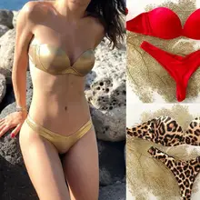 Новинка, модный женский бюстгальтер с подкладкой, комплект бикини, комплект с бюстгальтером, женский бандаж, пуш-ап, треугольный купальник, комплект с бюстгальтером, бикини, комплект с бюстгальтером