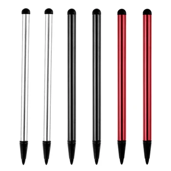 

2PCS Universal Metal Capacitive Resistance Touch Screen Stylus Pens for Phones Tablets Car Navigation System POS Machine